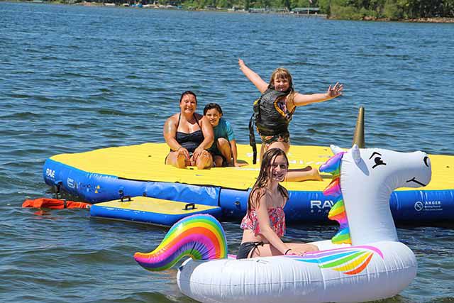 Mille Lacs Lake swimming